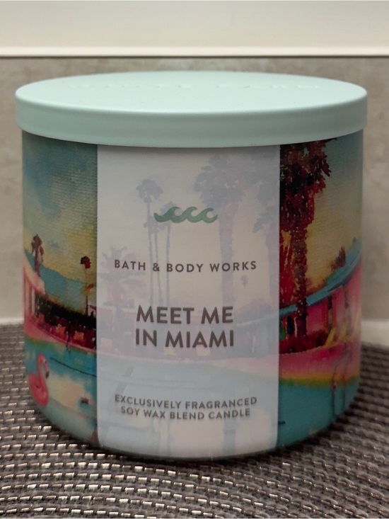Bath & Body Works Other - NWT Bath & Body Works Meet Me in Miami 3-Wick Candle